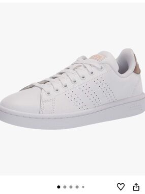 adidas Advantage White Lace-Up Women’s Sneakers